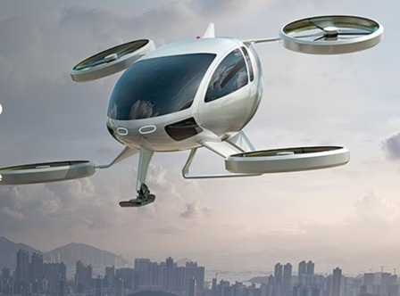 Figure 3: Electric vertical takeoff and landing (eVTOL) aircraft