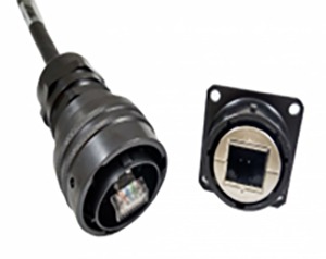 Industrial circular ethernet connectors
