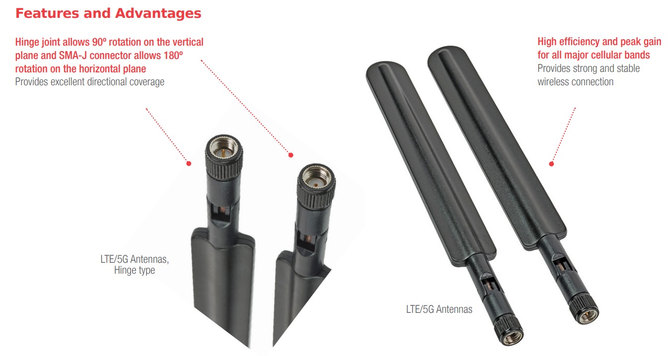 Figure 2: LTE/5G cellular external antennas