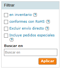 search filters
