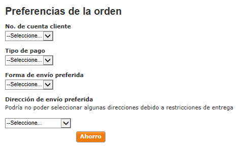 Update Order Prederence
