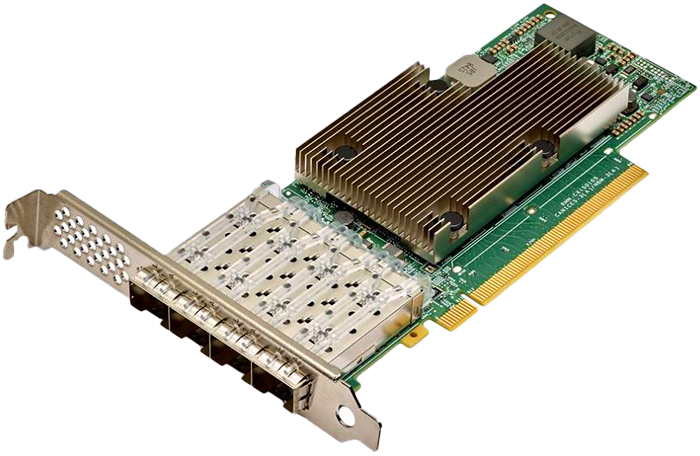 NIC Ethernet PCIe 25 G de cuatro puertos