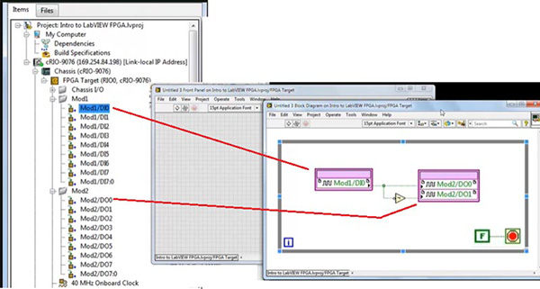 Picture of writing LabVIEW Code